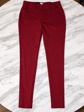 Chico's Slim Ponte Pants in Burgundy